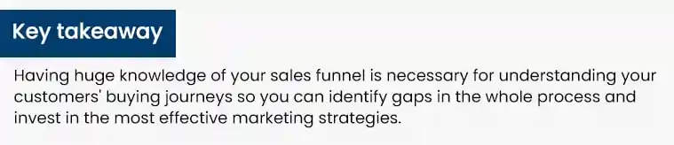 knowledge of your sales funnel