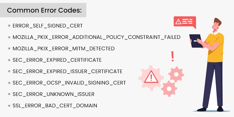 Mozilla Common error codes 