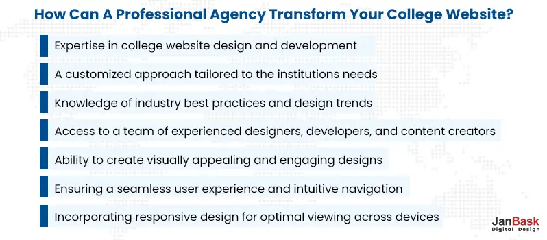 How Can a Professional Agency Transform Your College Website?