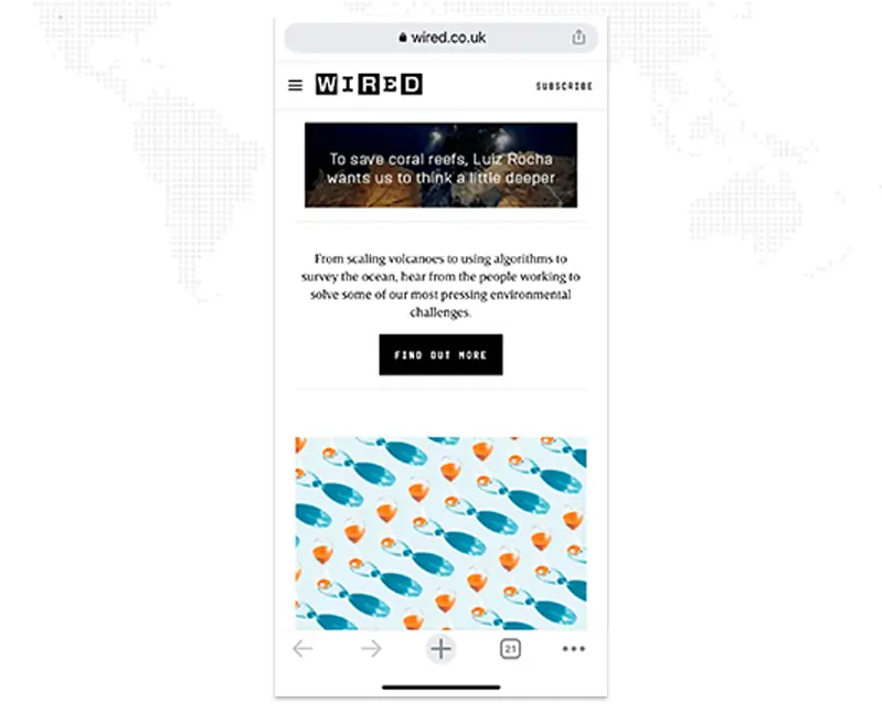 Mobile Version of  Wired 