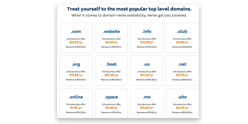 Top level domains