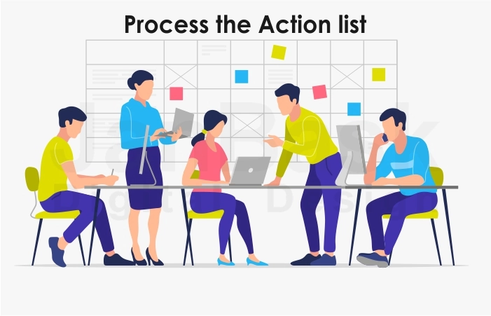process the action list