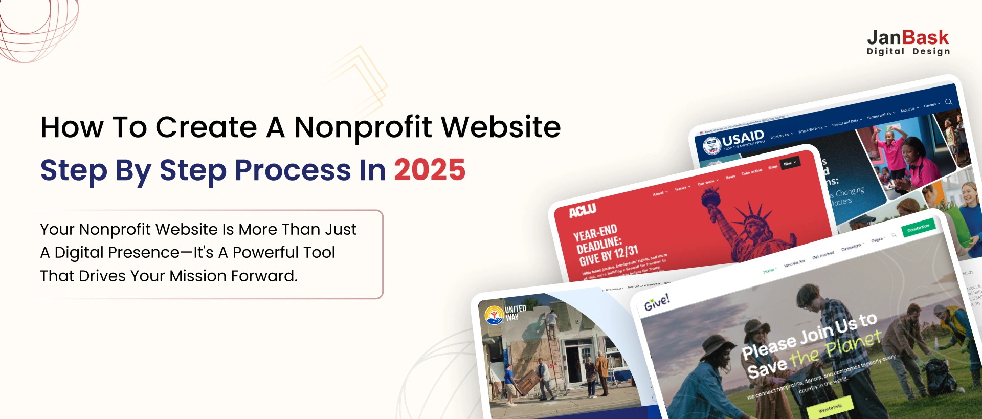 How to Create a Nonprofit Website: Step By Step Process 2025!