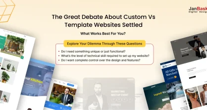 The Great Debate About Custom Website Design Vs Template Website Settled!