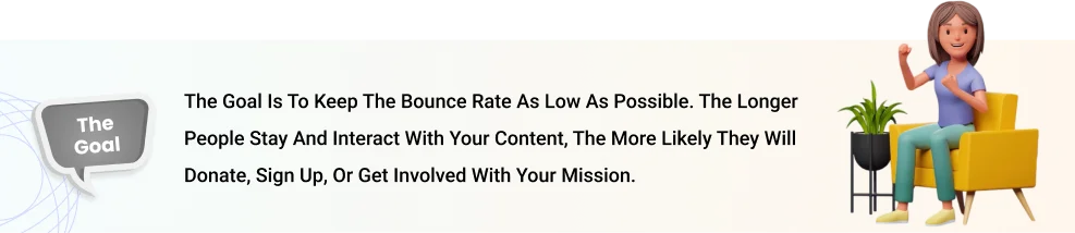  bounce rate as low as possible