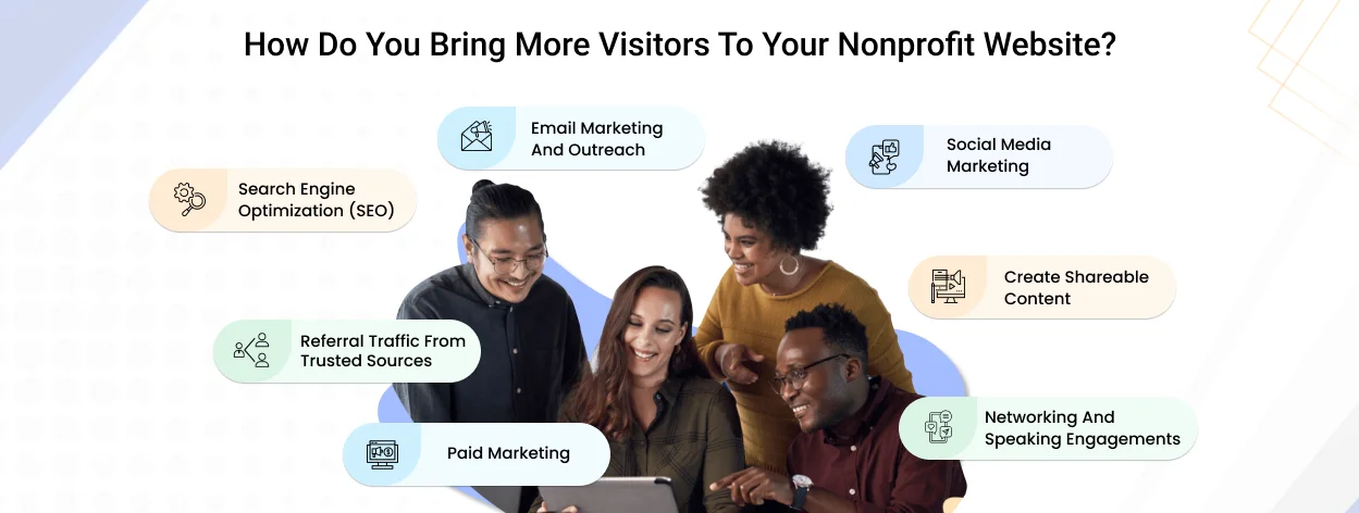 How do you bring more visitors to your nonprofit website