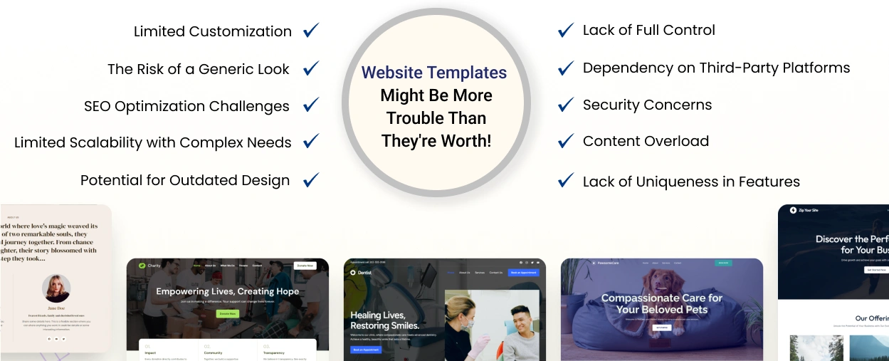 Missed Chances Over Convenience: Why Choosing A Website Template May Backfire!