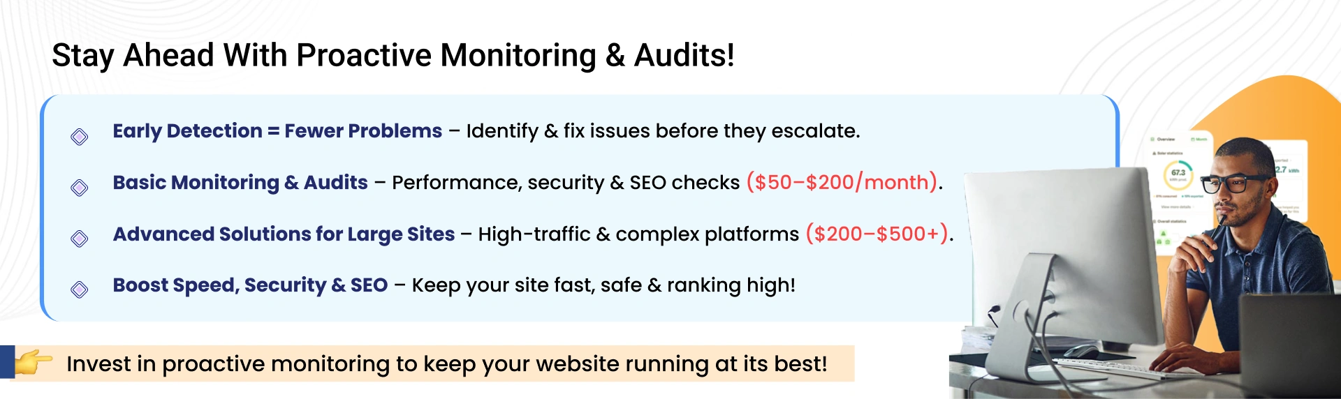 Stay Ahead with Proactive Monitoring & Audits!