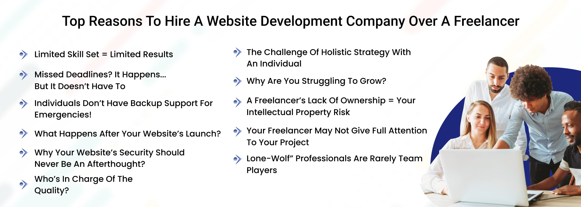 Top Reasons Why You Must Hire A Website Development Company Vs Independent Freelancer